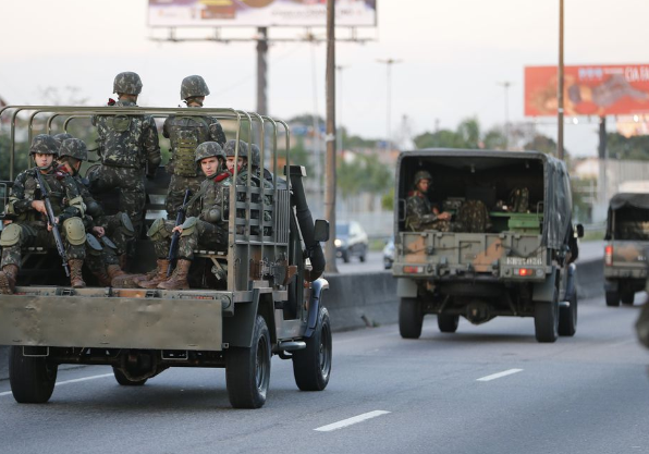 Soldados em Intervenção federal na segurança pública do Rio de Janeiro, em 2018 - Créditos Agência Brasil
