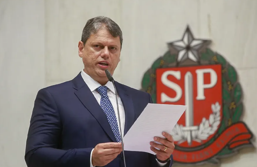 Governador de São Paulo Tarcisio de Freitas - Direitos Governo de São Paulo Divulgação