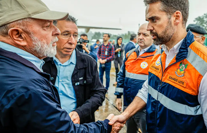 Lula em visita ao Rio Grande do Sul encontra Governador Eduardo Leite