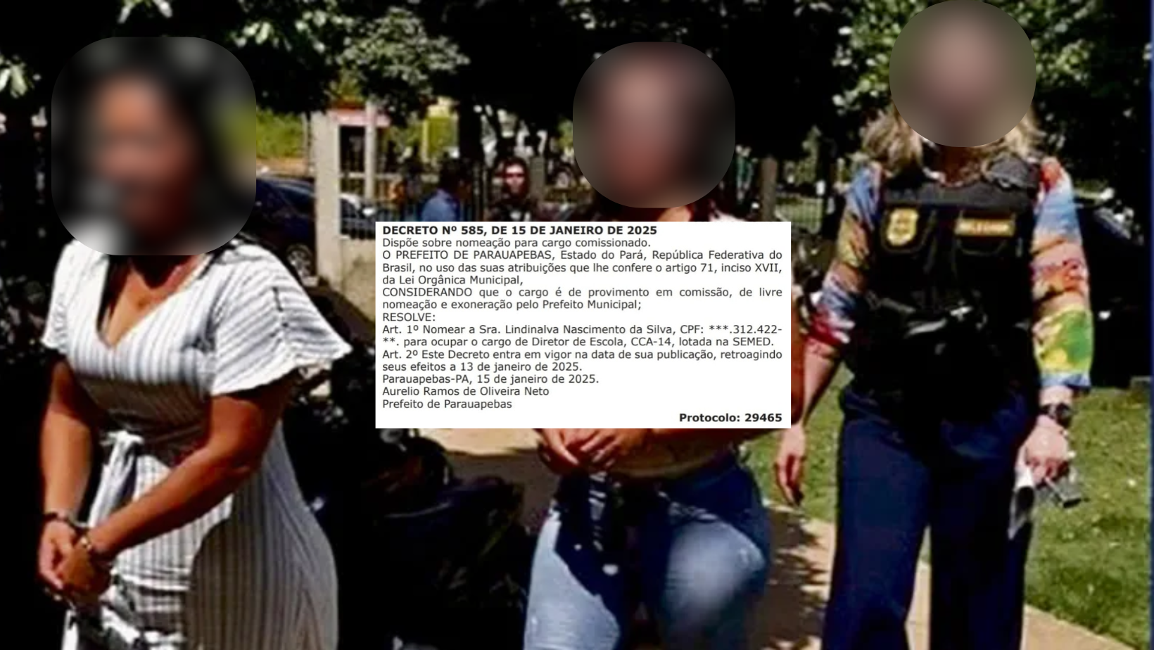presa a diretora SEMED