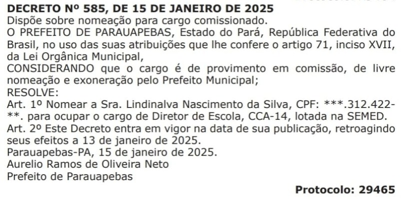presa a diretora SEMED