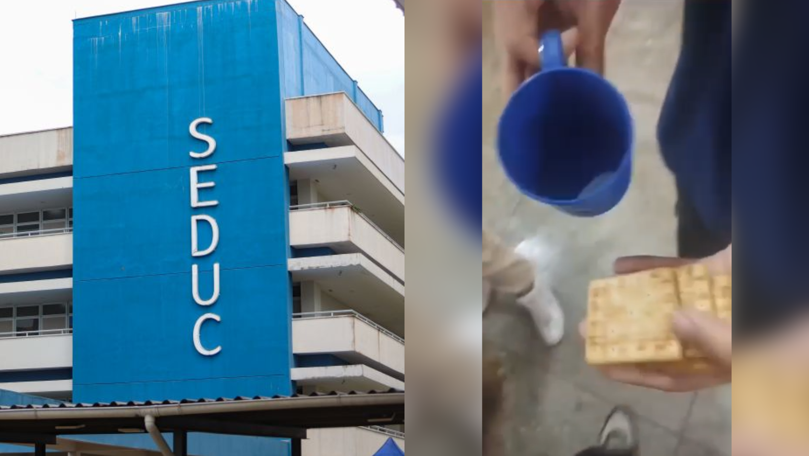 Merenda escolar precária