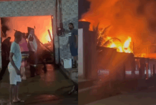 Incêndio atinge residência