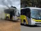 ônibus da VDA pega fogo