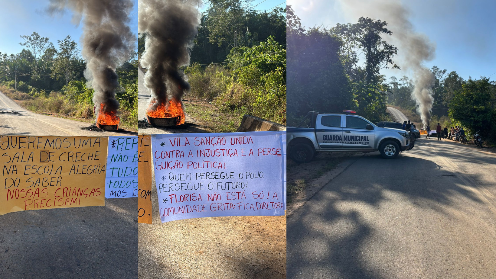 protestos por exonerações e estrutura