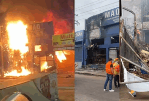 Incêndio de grandes proporções
