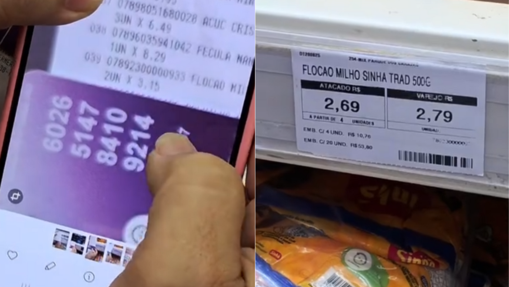preços diferentes no supermercado