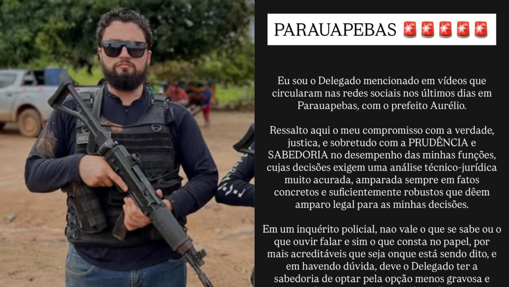 Delegado explica decisão