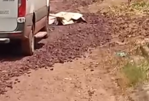obra sem sinalização mata