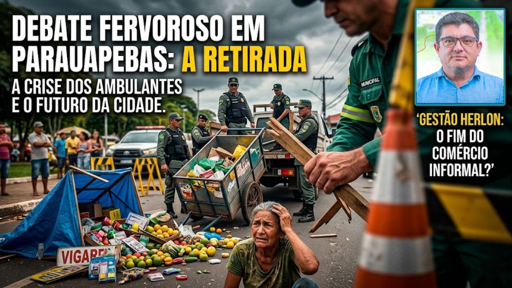 Retirada de ambulantes Parauapebas
