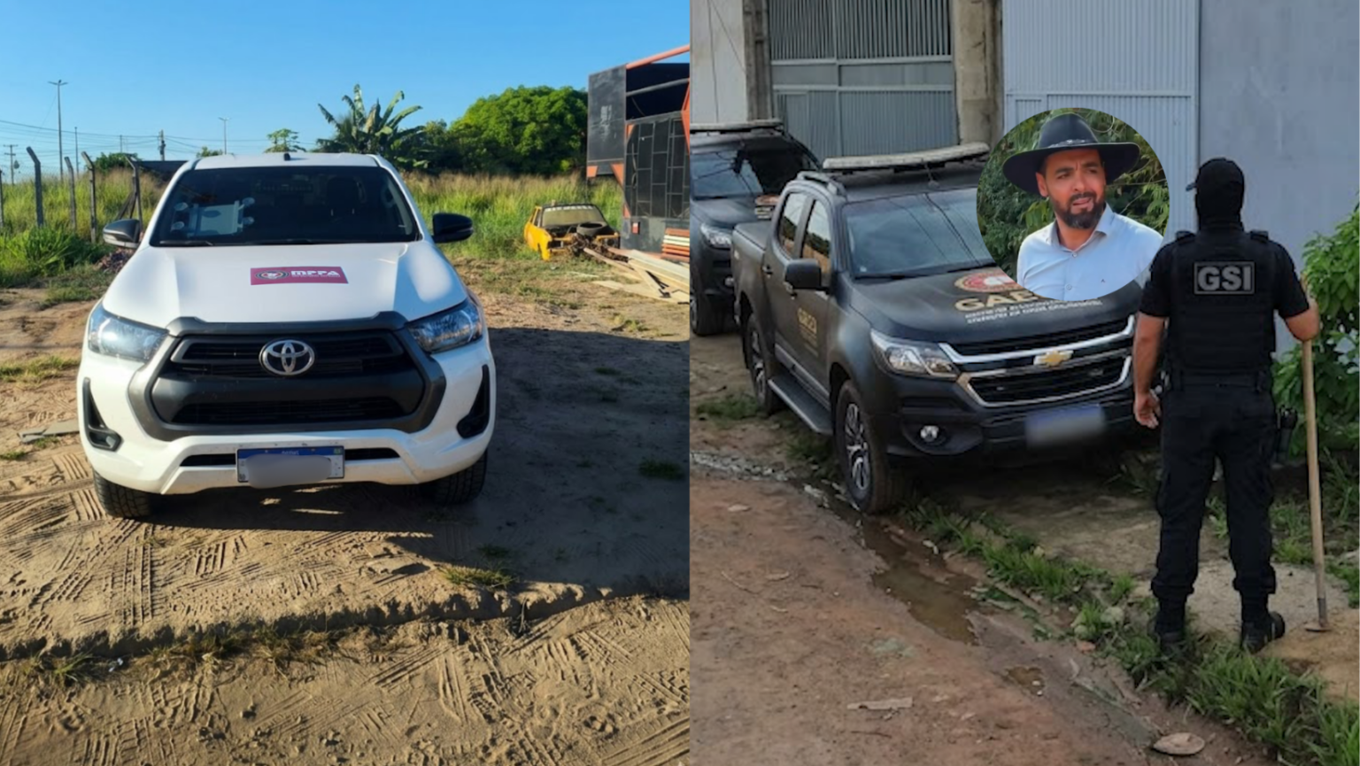 Gaeco em frente casa