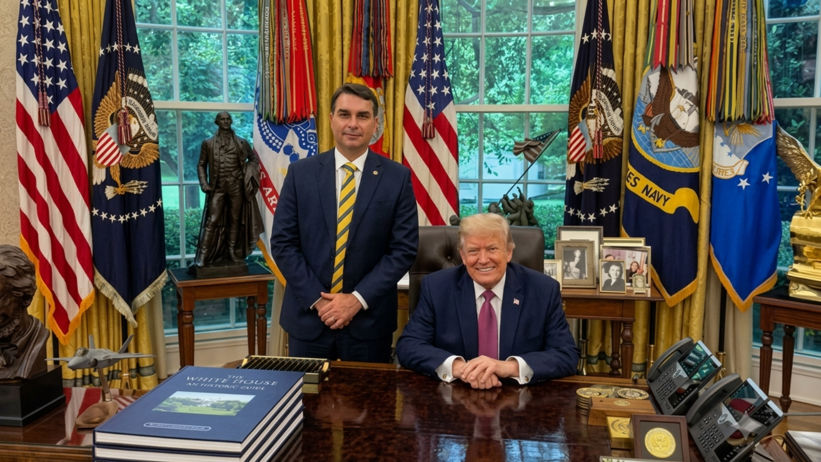 Flávio Bolsonaro tarifas Trump