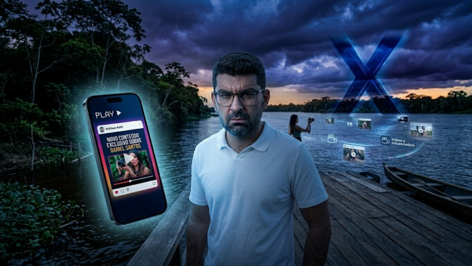 Daniel Santos vídeos influenciadora