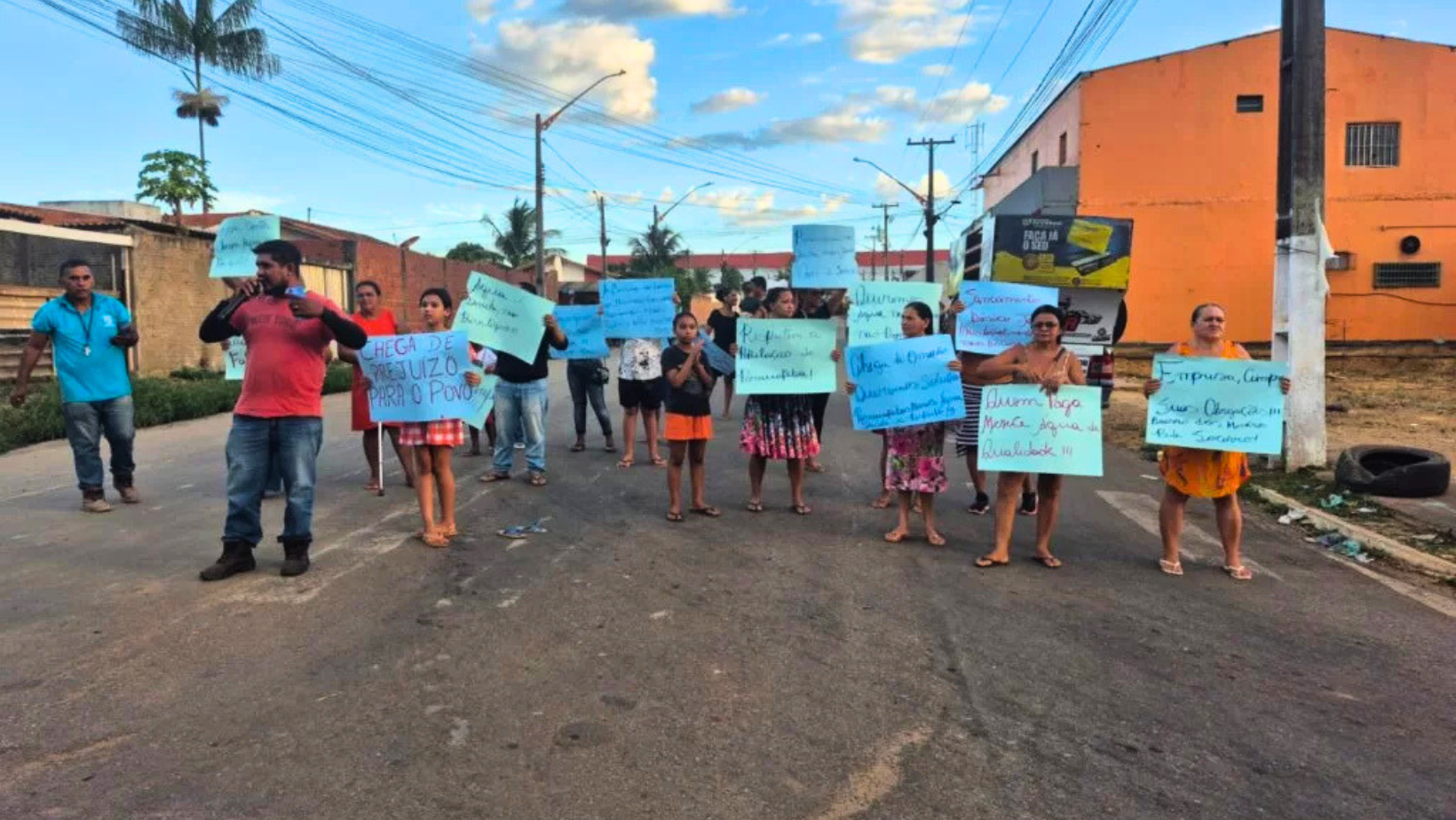 falta água Parauapebas protesto