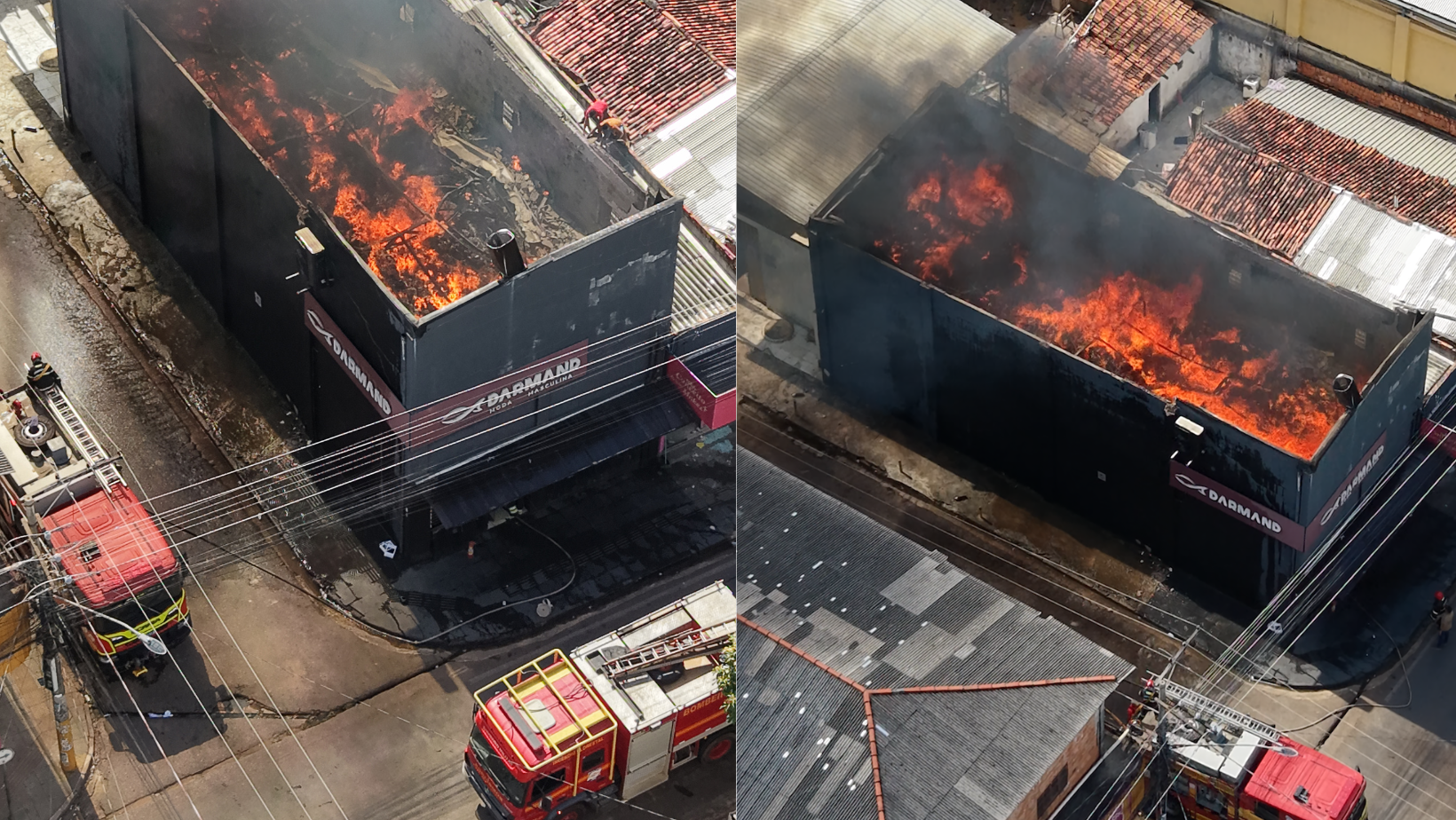 incêndio destrói loja Parauapebas