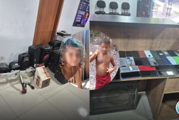 crianças resgatadas em Parauapebas