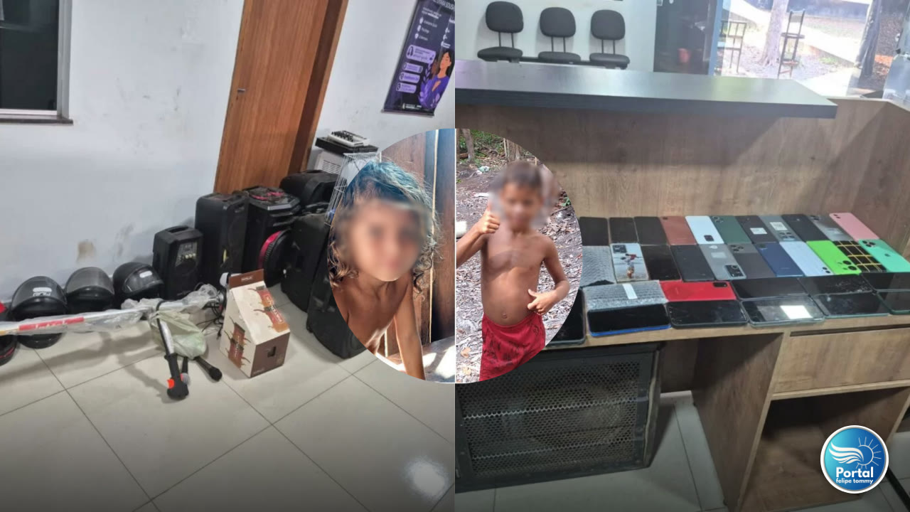 crianças resgatadas em Parauapebas