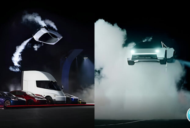Tesla Roadster carro voador