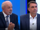 Lula e Flávio Bolsonaro
