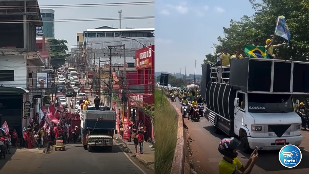 carreatas se cruzam Parauapebas